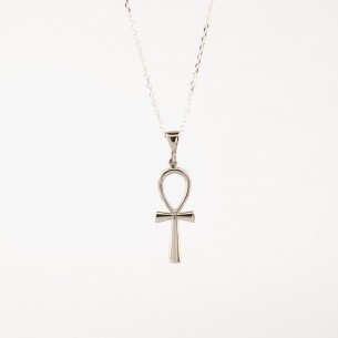 Key of Life Silver Necklace