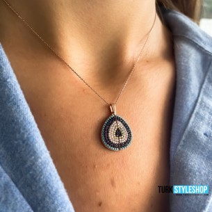 Evil Eye Personalized Necklace