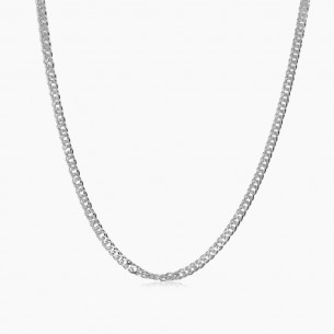 Curb Chain Necklace 3 mm -...