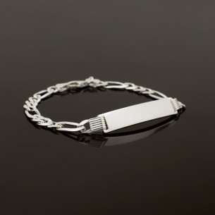 Figaro Name Chain Bracelet...