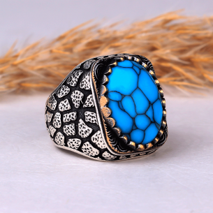 Turquoise Stone Sterling...