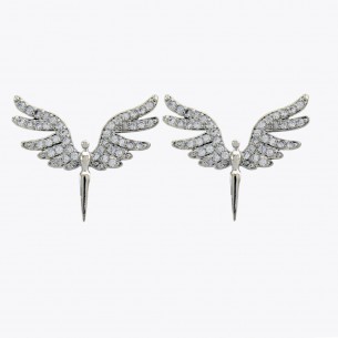 Phoenix Design Steel Earrings