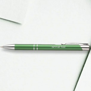 İsimli Yeşil Tükenmez Kalem