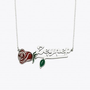 Rose Customized Name Necklace