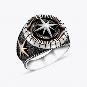 Compass 925 Sterling Silver Ring