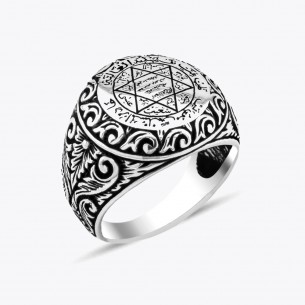 Seal of Solomon 925 Sterling Silver Ring