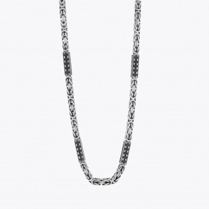 King Chain 5,5 mm Zirkon Stein besonderem Design Halsketten – 925 Sterling Silber