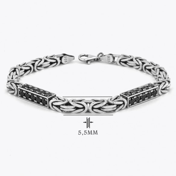 Personalized bracelet with chain – danarosebijoux.com
