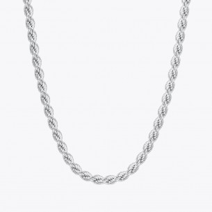 Seil Kette Halskette 4,5 mm - 925 Sterling Silber
