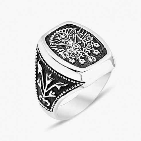 Ottoman Seal 925s Silver Ring