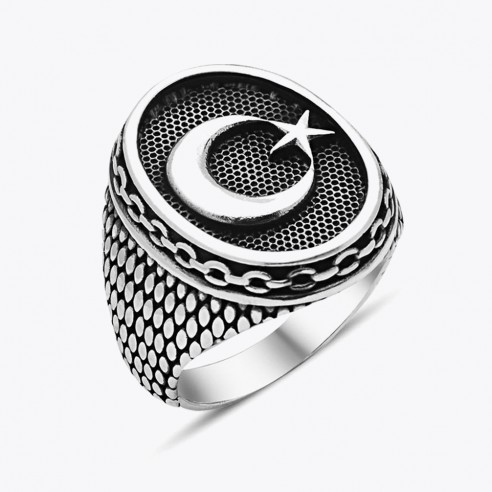 Moon Star 925s Silver Ring
