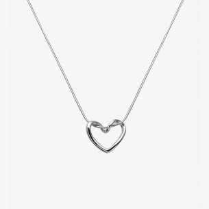 925 Sterling Silber Herz Halskette