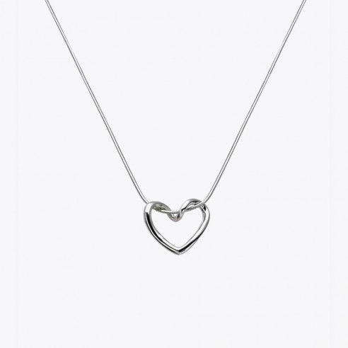 925 Sterling Silber Herz Halskette
