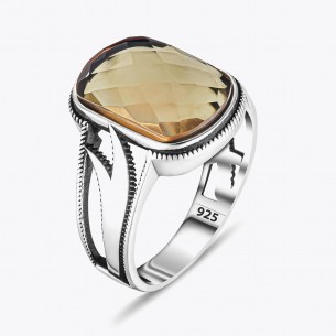 Zultanit Stein Zulfikar Design Silber Ring