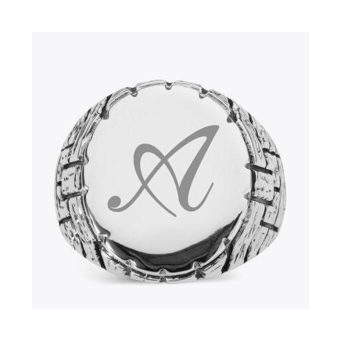 Personalized Men Silver Ring