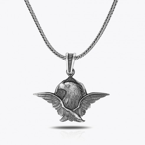 Adler Figur 925 Sterling Silber Halskette