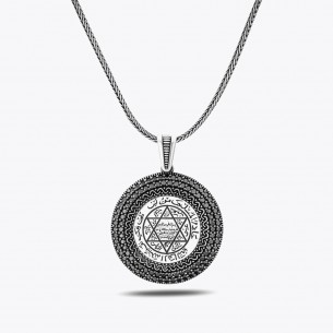 Seal of Solomon 925 Sterling Silver Necklace
