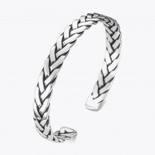 Winding Design 925 Sterling Silver Bracelet