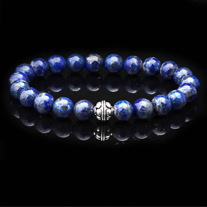 Men's Crystal Bead Bracelet - Stretch Healing Gemstone Bracelet - Soul –  SoulCafeCrystals