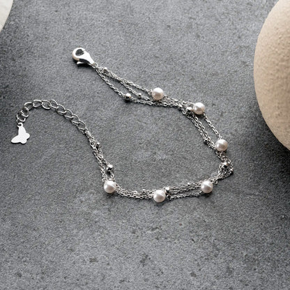 925 Bracelet en perles en argent sterling