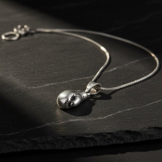 925 Ayar Gümüş Boks Eldiveni Kolye