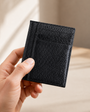 Porte-Cartes Vintage Slim en Cuir | Noir