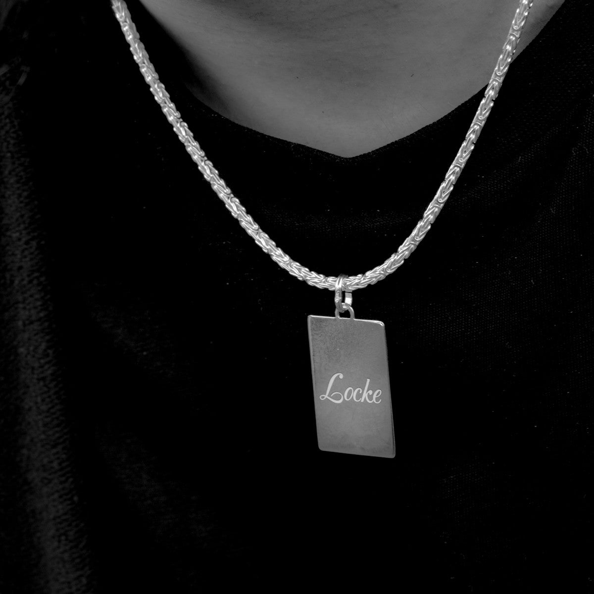 King Necklace in 925 Sterling Silver