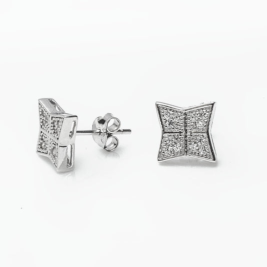 Silver Earrings with Cz Zirkonia