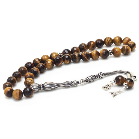 Tiger Eye Stone Eagle Prayer Beads Tasbih