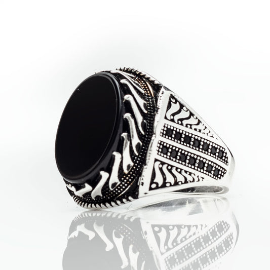 Onyx Stone 925s Silver Ring