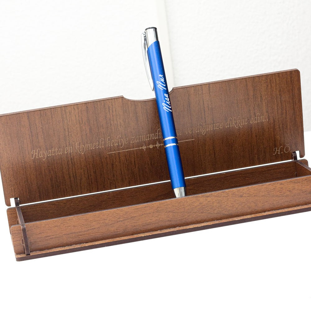 Personalized Pen with Wood Box