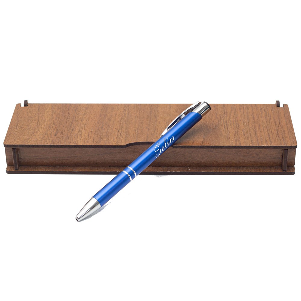 Personalized Pen with Wood Box