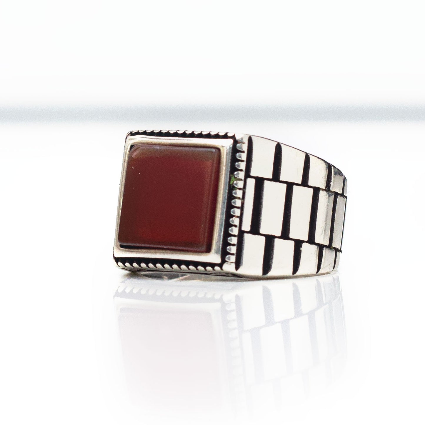 Agate Stone 925s Silver Ring