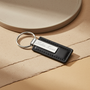Leather keychain name