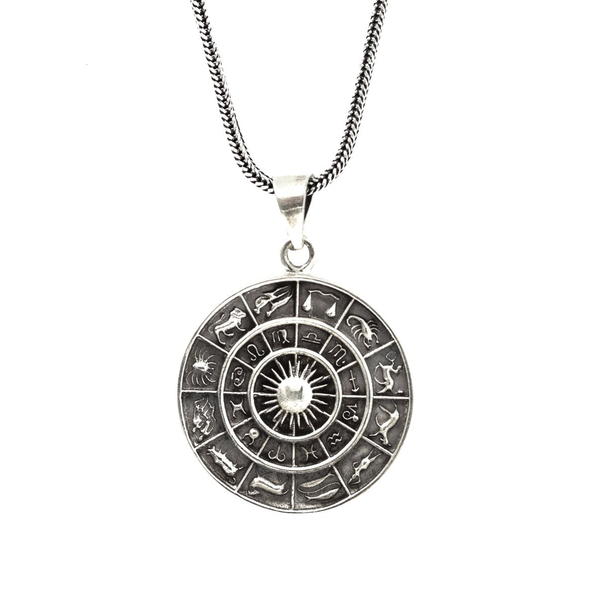 Zodiac Herrenkette 925er Sterling Silber