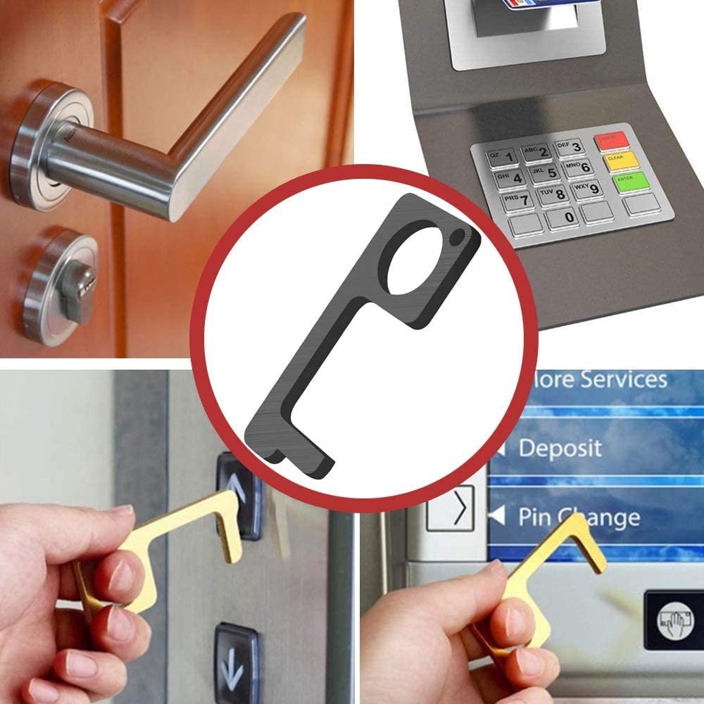 Personalized Non-Contact Door Opener, Portable EDC Door Opener Tool, Keep Your Hands Clean Multipurpose