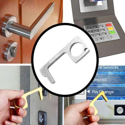 Berührungsloser Türöffner, tragbar, EDC-Türöffner, Werkzeug, hält Ihre Hände sauber, Mehrzweck mit Gravur