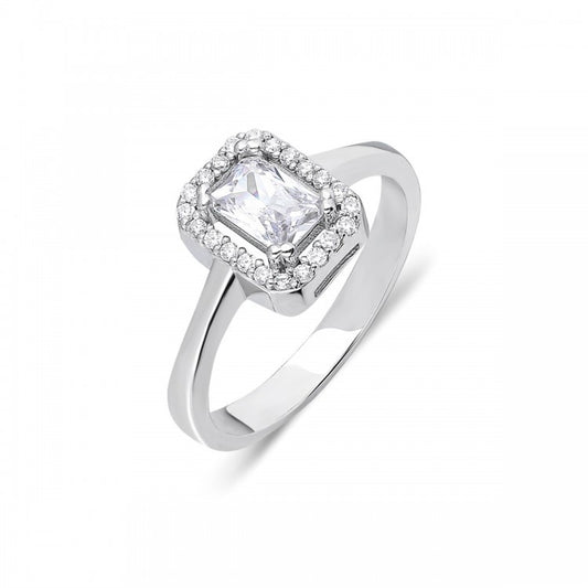 Solitaire 925s Silver Ring