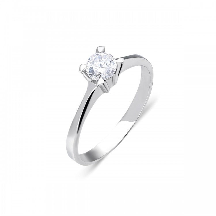 Solitaire 925s Silver Ring