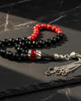 925 Sterling Silver Onyx Mercan Tesbih