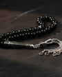 925 Rosaire en pierre d'onyx en argent sterling
