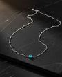 Double Sided Camgöz Nazar Silver Necklace