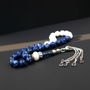 Perlmutt Lapis Lazuli Tesbih Gebetskette aus 925 Silber