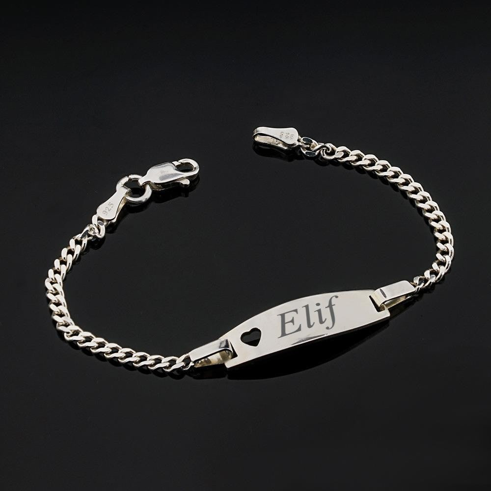 Baby Name Bracelet in Sterling Silver