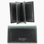 Carte en cuir vert noir