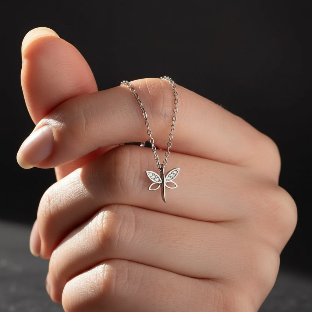 925 Sterling Silver Minimal Yusufic Necklace
