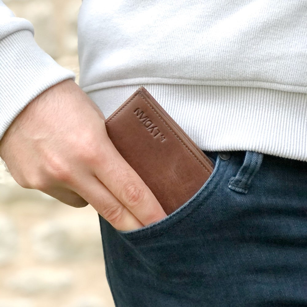 Personalised wallet - Leather - Engraved