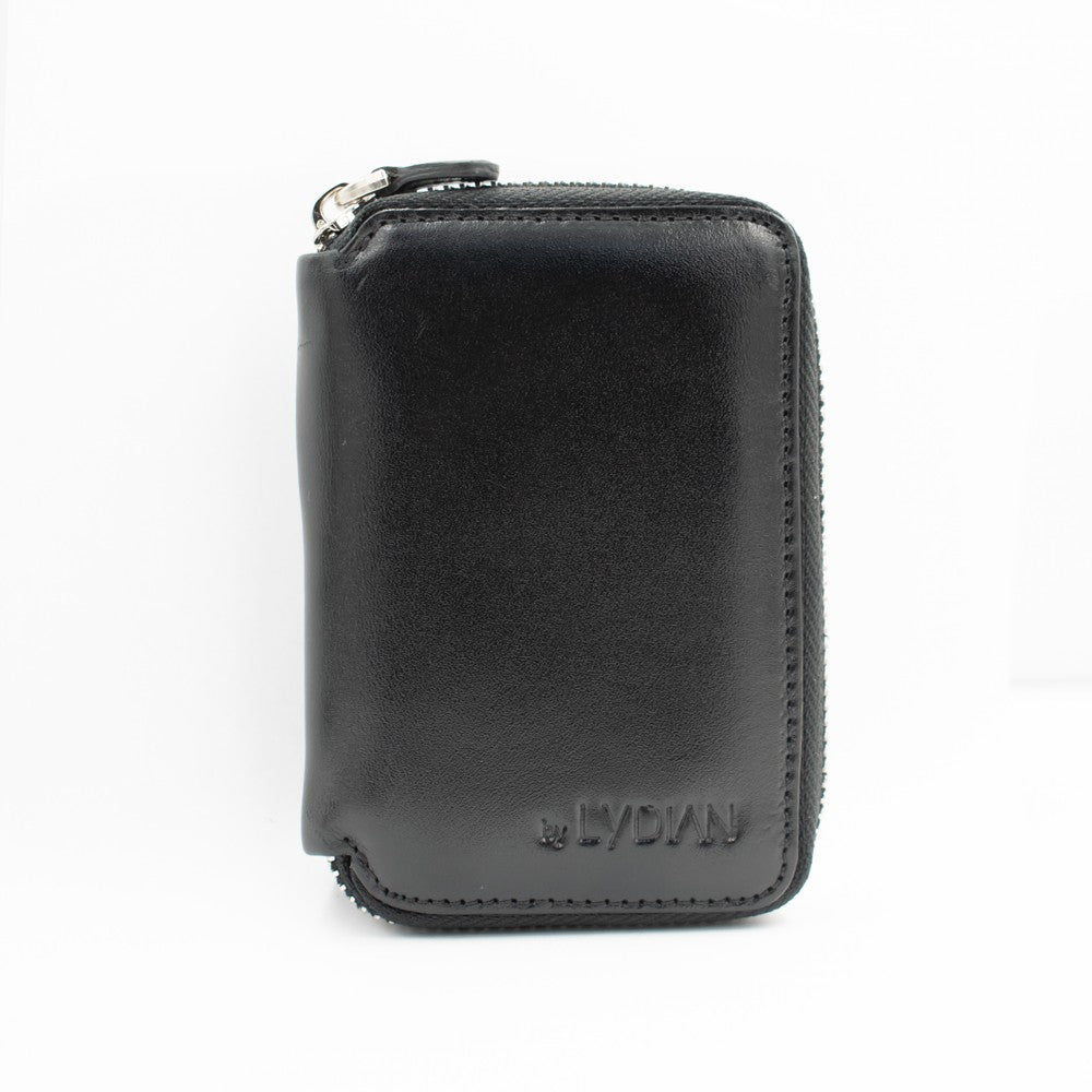 Black Genuine Leather Card Holder