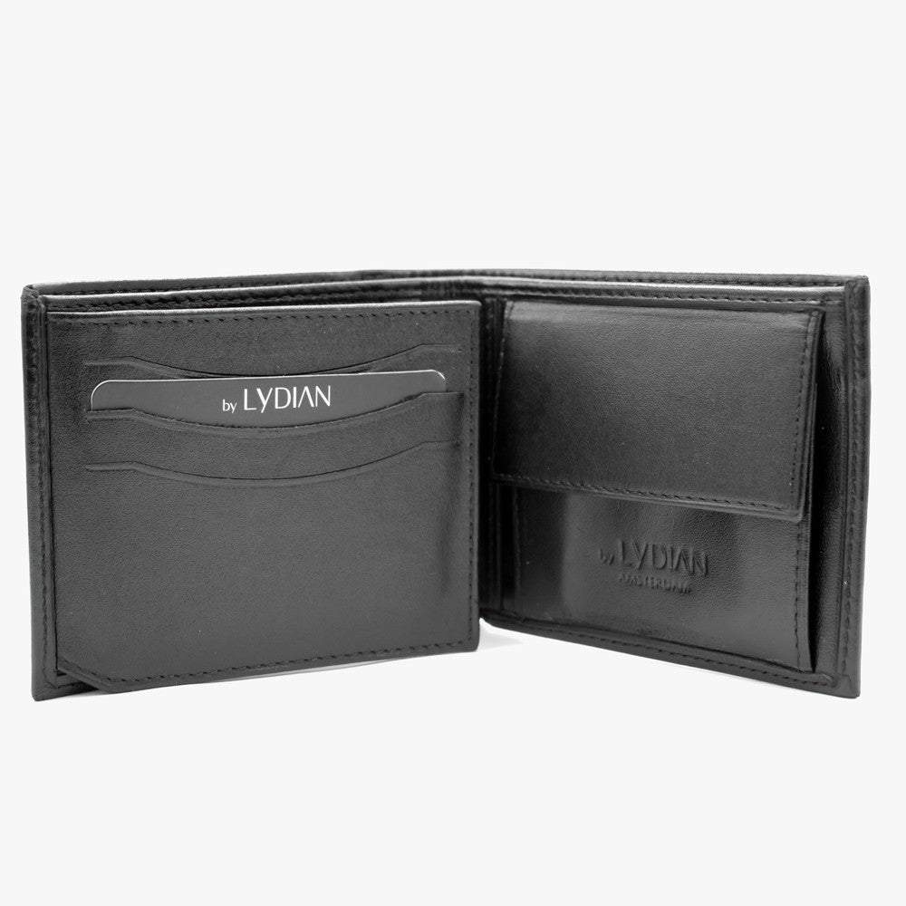 Personalized Leather Wallet & Pen Set