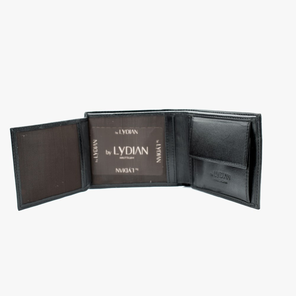 Custom Leather Wallet with Wood Gift Box